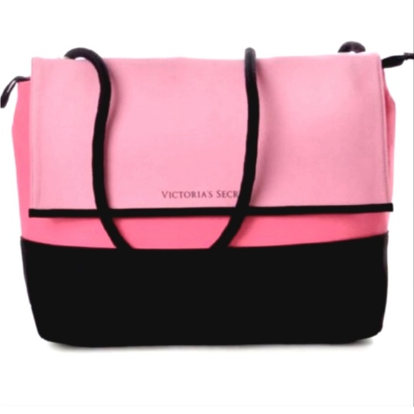 Victoria`s Secret Beach Bag Cooler Insulated Tote Large VS Cooler Tote Pink, - Picture 6 of 8